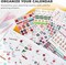 Planner Stickers - 4 Sheets Set of 1360+ (Value Pack) 7.5 x 5.3 x 0.15 inches